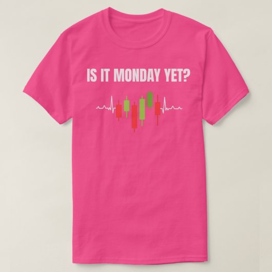 T-shirt Crypto lundi chandelle Stick Trader trading (Design devant)