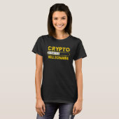 T-shirt Crypto Millionaire Chargement Bitcoin Ethereum (Devant entier)