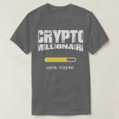 T-shirt Crypto millionnaire blockchain trading (Design devant)
