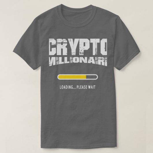 T-shirt Crypto millionnaire blockchain trading (Design devant)