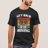 T-shirt Crypto Miner Cryptocurrency Blockchain Technology (Devant)