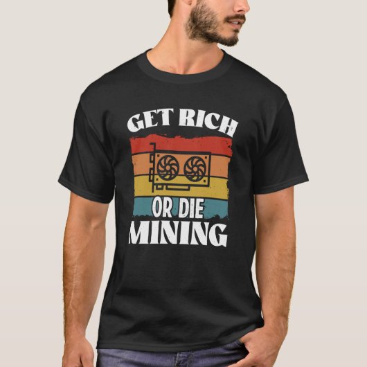 T-shirt Crypto Miner Cryptocurrency Blockchain Technology (Devant)