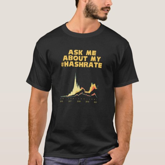 T-shirt Crypto Mining Me Demander Mon Hashrate Gpu Mining (Devant)