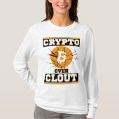 T-shirt Crypto Over Clout™ Bitcoin Actifs sur Algorithmes (Devant)