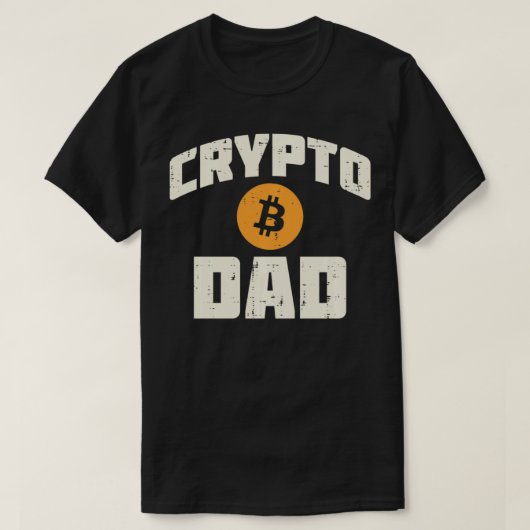 T-shirt Crypto Papa Bitcoin BTC Cryptodevise Jour Trader D (Design devant)