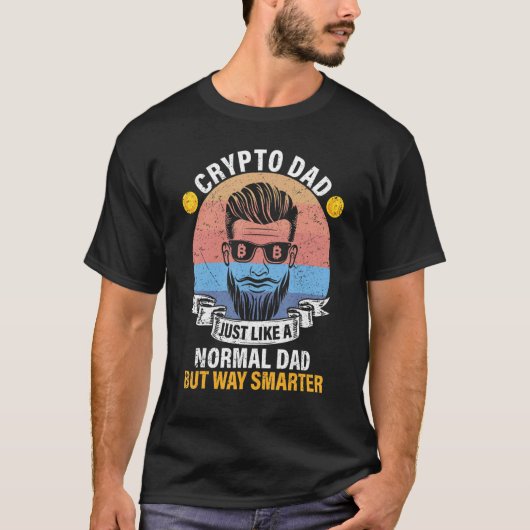 T-shirt Crypto Papa Bitcoin BTC Définition Comme Norma (Devant)