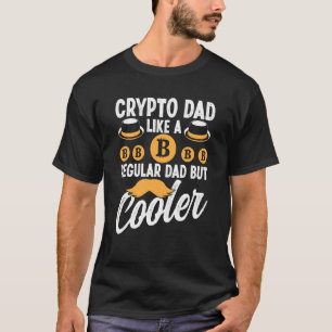 T-shirt Crypto Papa Cryptomonnaie Blockchain Trader Best D