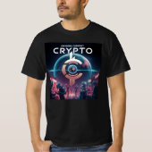 T-shirt Crypto Planète Noir (Devant)