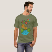 T-shirt Crypto Stocks Trading Flowing river (Devant entier)