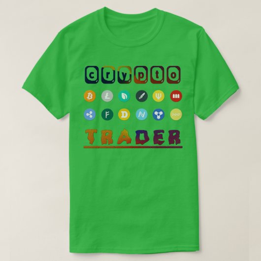T-shirt Crypto Trader Bitcoin Cryptomonnaie Blockchain (Design devant)