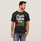 T-shirt Crypto Trader Équipe Commerce Cryptos (Devant entier)