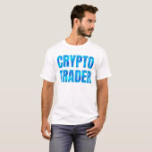 T-shirt Crypto Trader Turquoise-Blue dégradent (Devant entier)