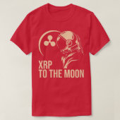 T-shirt Crypto XRP Ripple vers la Lune Internet Money Astr (Design devant)