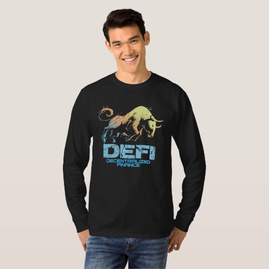 T-shirt Cryptocurrency DECENTRALIZED FINANCE DEFI Crypto B (Devant entier)