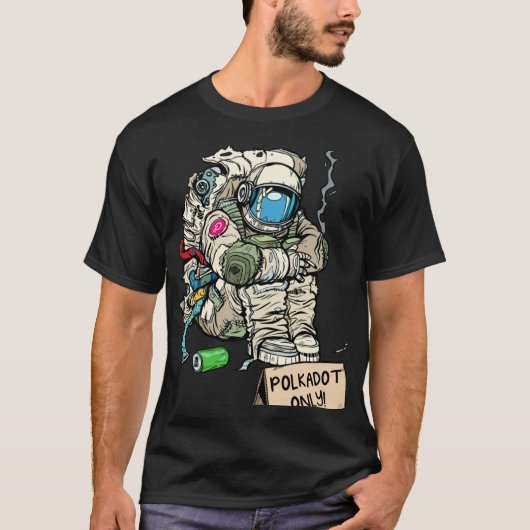 T-shirt Cryptocurrency Talk  Astronaut Hodler Begging For  (Devant)