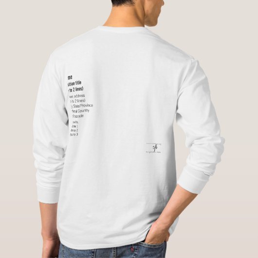 T-shirt Cryptodevise contre objets à manches longues (Dos)