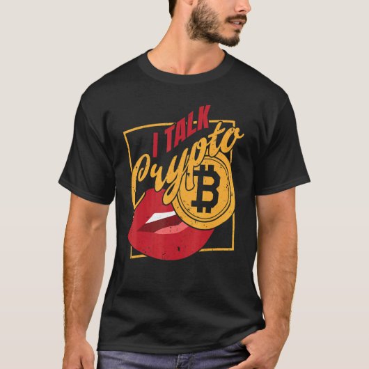 T-shirt Cryptomonnaie Style de vie Je Parle Crypto Trading (Devant)