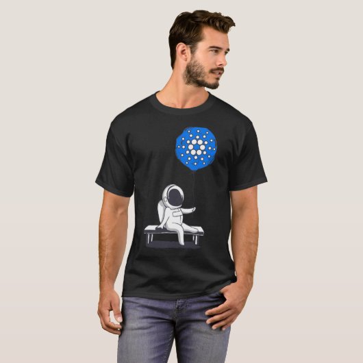 T-shirt Cryptomonnaie Talk Cardano ADA Hodl Moon Astron (Devant entier)