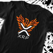 T-shirt Cryptomonnaie XRP Crypto Orange Rising Phoenix