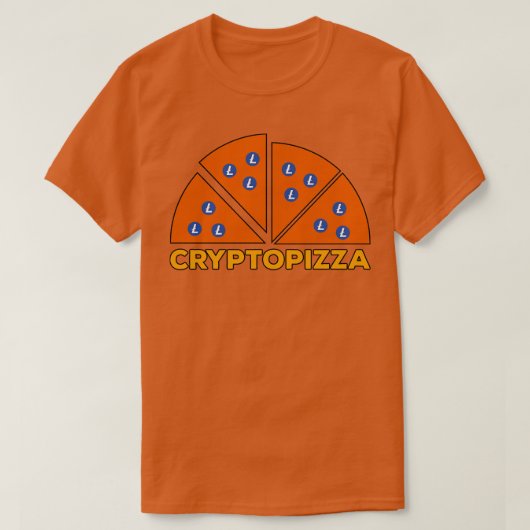 T-shirt Cryptopizza Litecoin (Design devant)