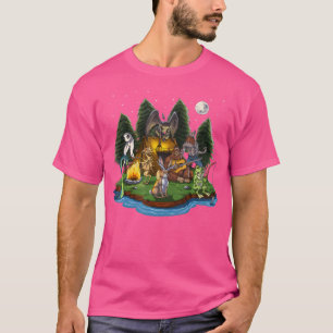 T-shirt Cryptozoologie Cryptid Créatures Bigfoot Jackalope