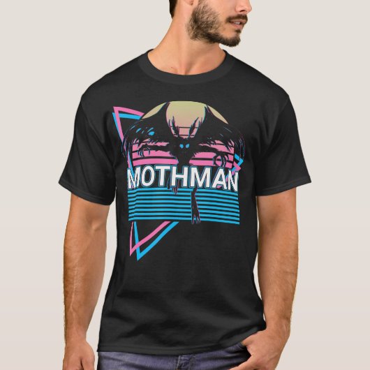 T-shirt Cryptozoologie Mothman Rétro Cryptid (Devant)