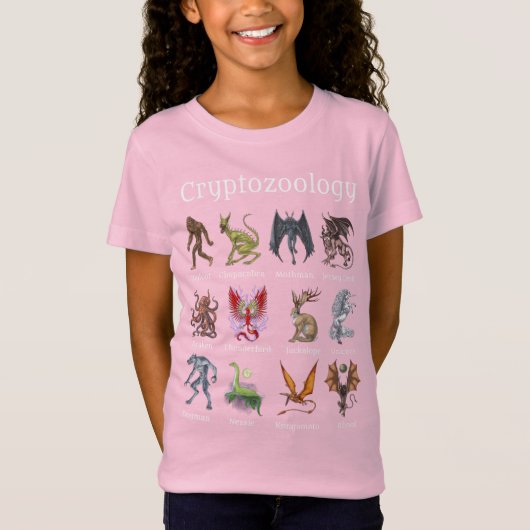 T-Shirt Cryptozoology Cryptid Creatures (Devant)