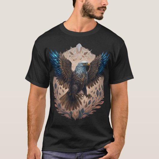 T-shirt Crystal Eagle montre votre force (Devant)
