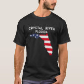 T-shirt Crystal River Florida USA State America Travel Flo (Devant)