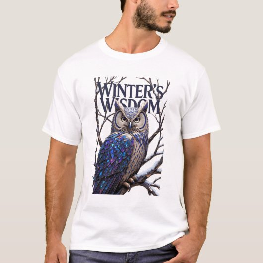 T-shirt Crystalized Forest Owl T-Shirt, Premium (Devant)