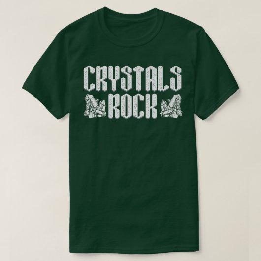 T-shirt Crystals Plus Durs Que Rock Éléments De Pierre Cry (Design devant)