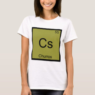 T-shirt Cs - Churros Funny Chimie Élément Symbole Tee
