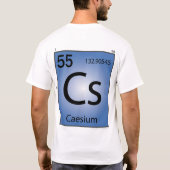 T-shirt (Cs) d'élément de césium (Dos)