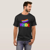 T-shirt CSD LGBTQIA Parade Acceptation Ally Drapeau Amour  (Devant entier)