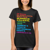 T-shirt CSD LGBTQIA Parade Acceptation Ally Drapeau Amour  (Devant)