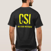 T-shirt CSI. Enquête de scène de cachette (Dos)