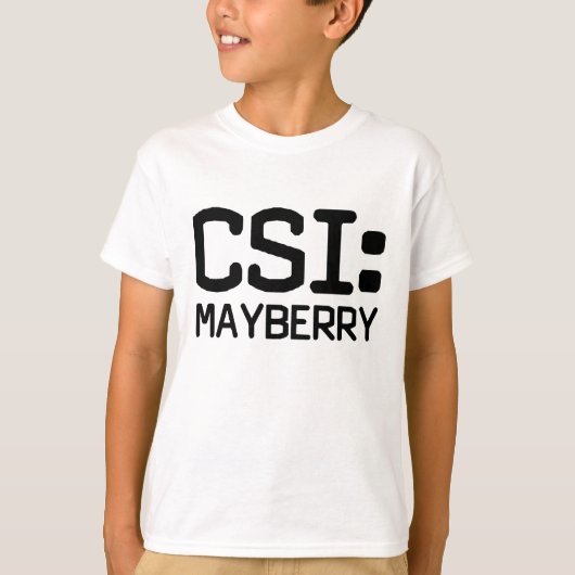 T-shirt CSI Mayberry (Devant)
