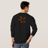 T-shirt CSL St Augustine Mens Long Manches Orange Bloom (Dos entier)