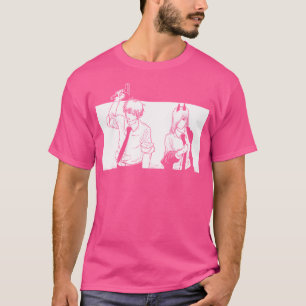 T-shirt Csm Pochita Manga Gun Fiend Anime 2021 Denji Et P