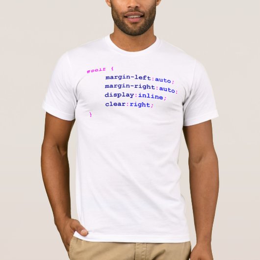 T-SHIRT CSS (Devant)