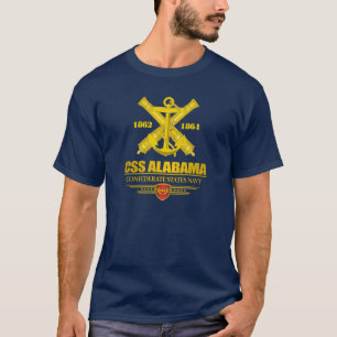 T-shirt CSS Alabama (emblème de marine)