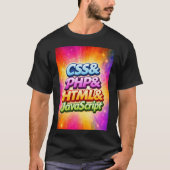 T-shirt CSS and PHP and HTML and JavaScript (Devant)