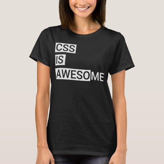 T-shirt CSS est génial Geek de code informatique développe (Devant)