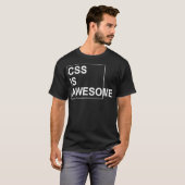 T-shirt CSS est génial programmeurs de chemises Développem (Devant entier)