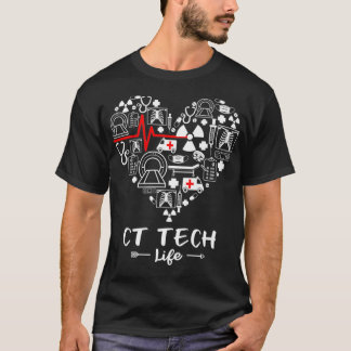 T-shirt CT Tech Life Coeur drôle Technologue Premium
