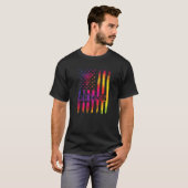 T-shirt Ct Tech Us Drapeau Informatique Tomographie Tech (Devant entier)