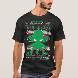 T-shirt Cthulhu Cultiste Noël Cthulhu Noël Cthulhu laid Sw