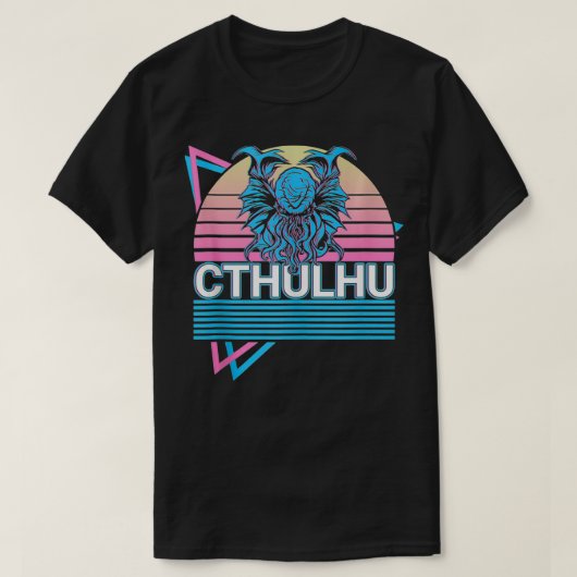 T-shirt Cthulhu Horreur Necronomicon Monster Lovecraftian  (Design devant)