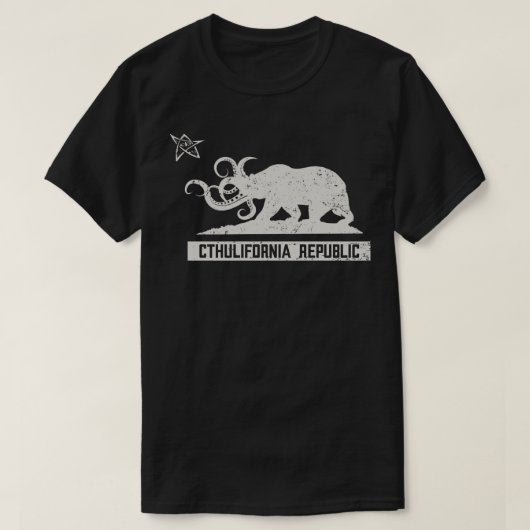 T-shirt Cthulifornia Light Print (Design devant)