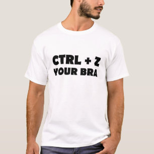 T-shirt CTL + Z (Annuler) Votre jeu de mots sur le raccour